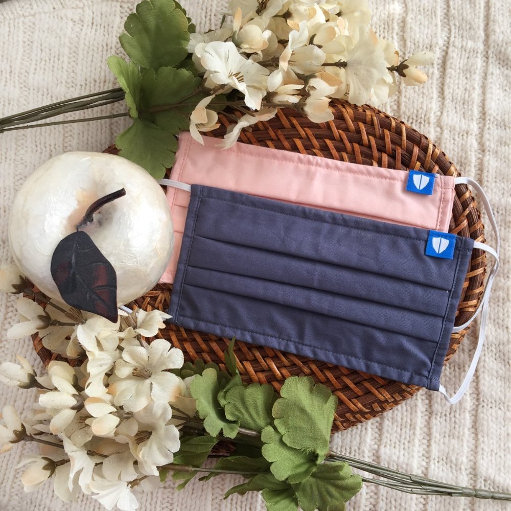 NEW! 2 PACK Cloth Face Mask - Oyster and Peach